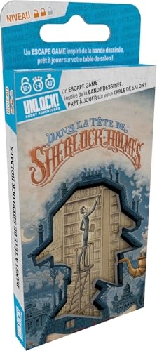 Unlock! Short Adventure: In The Head of Sherlock Holmes + The Cat of M. Schrödinger - Card Game (French)