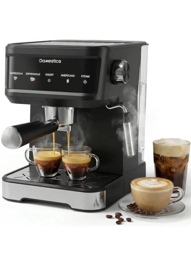 DOMESTICA Brewcraft Pro - 20 Bar Smart Touch Milk Frother