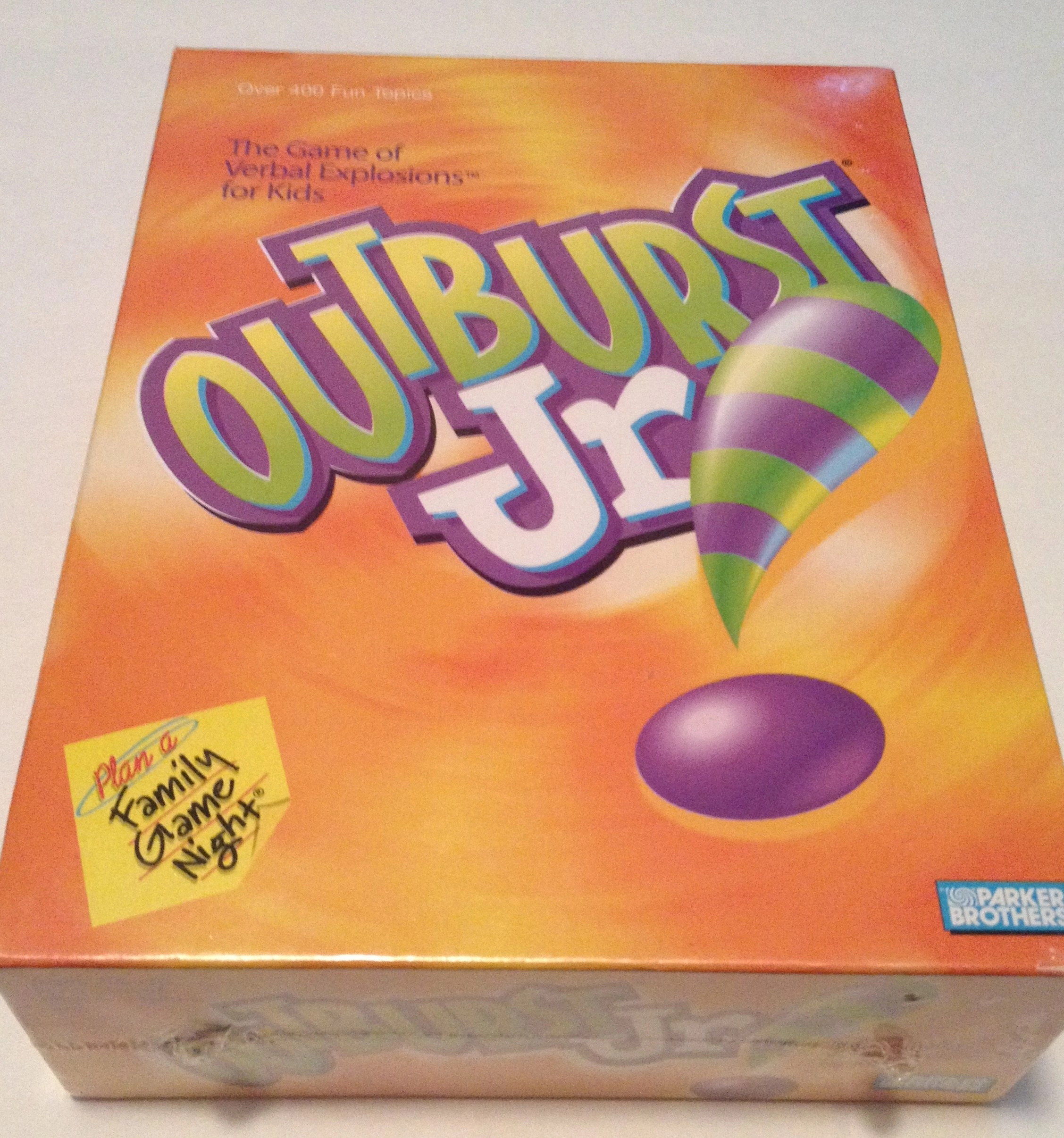 Parker Brothers OUTBURST JUNIOR Jr!: The Game of Verbal Explosions for Kids