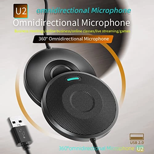 Condenser Microphone USB+3.5mm-Mini-Jack Microphone