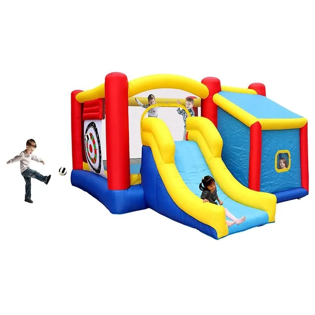 Water Fun Inflatable Playhouse - Slide Splash Pool