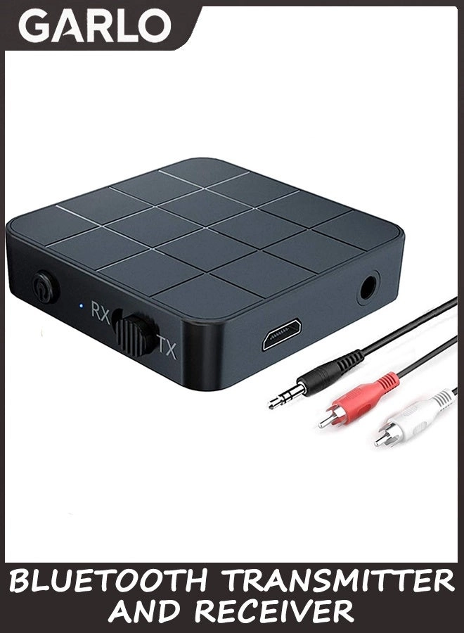 Garlo Audio Transmitter Receiver Adapter - Bluetooth 5.0 3.5mm rechargeable 200mAh lithium battery