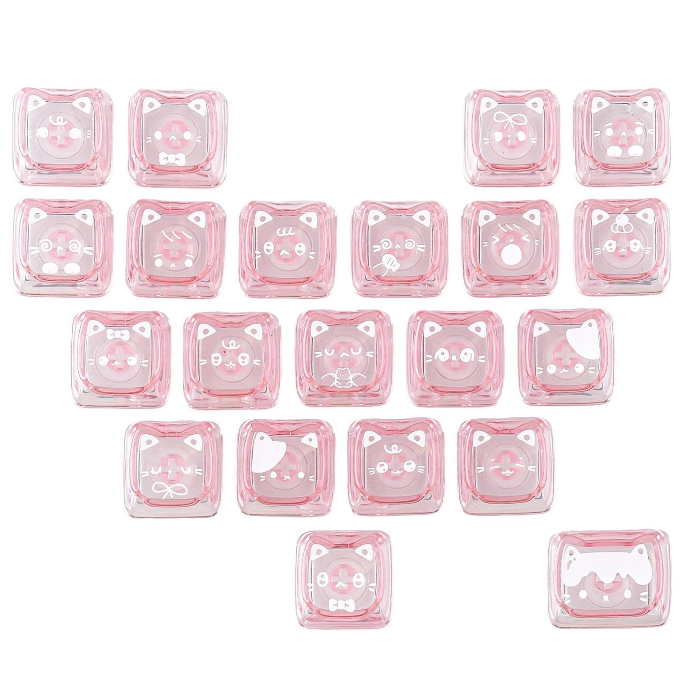 TYRIXKI Crystal Jelly Transparent Keycaps