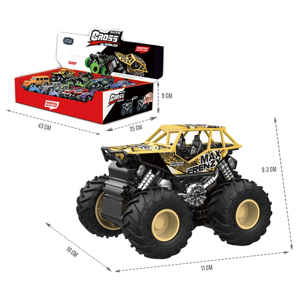 Slide Die Cast Toy Car Play Set - 8pcs