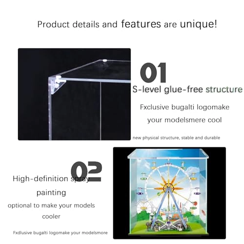 Acrylic Display Case (10247) - 58 x 41 x 63 cm Dustproof Transparent