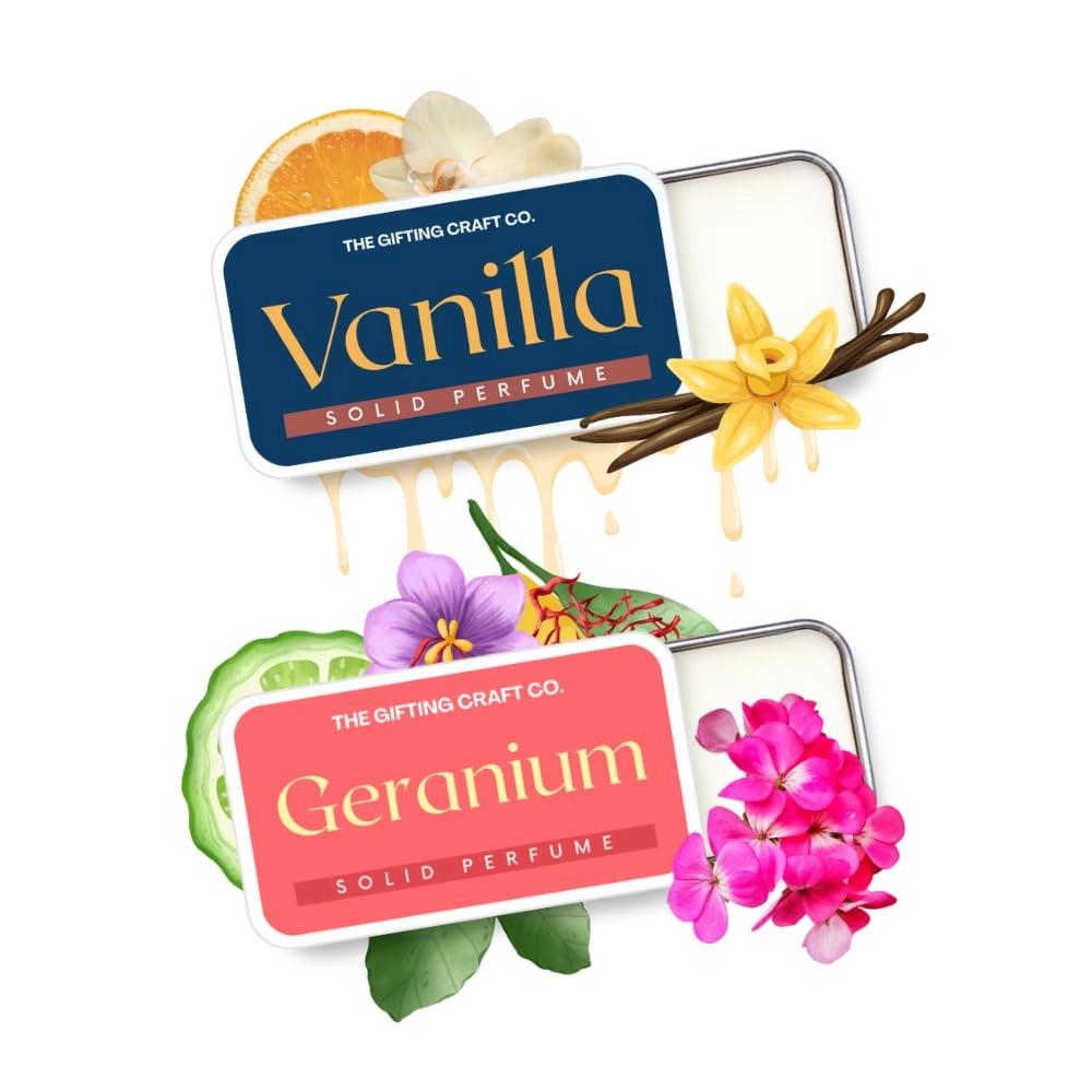 Since94 Technologies Vanilla & Geranium Solid Perfume - 2 piece(s) Gift Pack