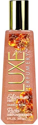 luxe perfumery Shimmer Mist - 8.0 Fluid Ounce Vanilla Rose