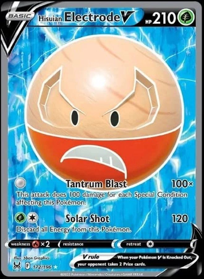 Pokémon Hisuian Electrode V 172/196