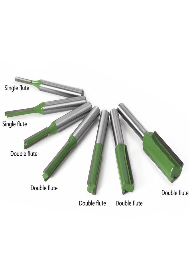 Dado Router Bit Set - 3/4/5/6/8/10/12mm 1/4" 7pcs
