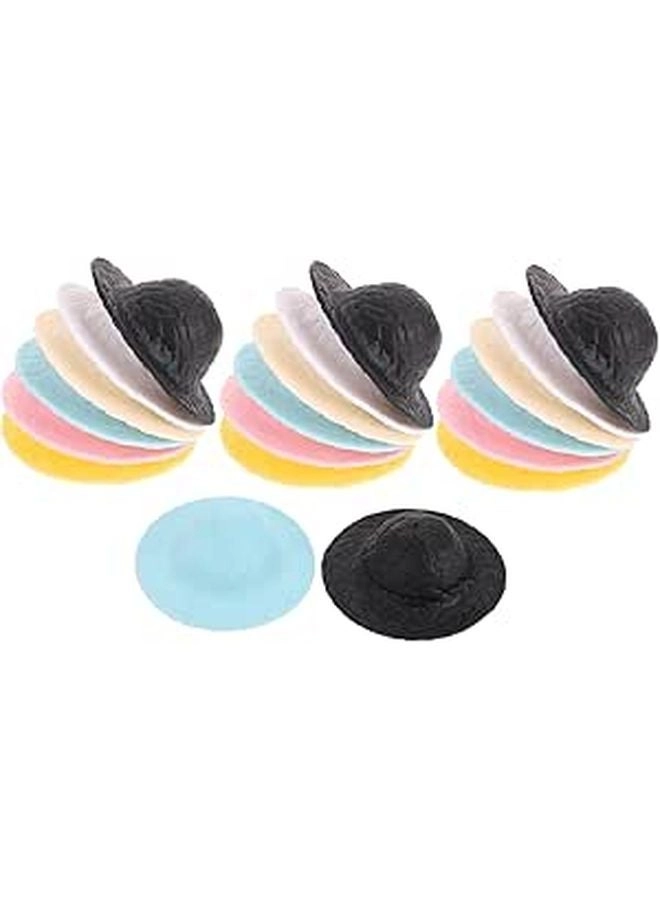 Vaguelly Miniature Straw Hats - 20pcs Set