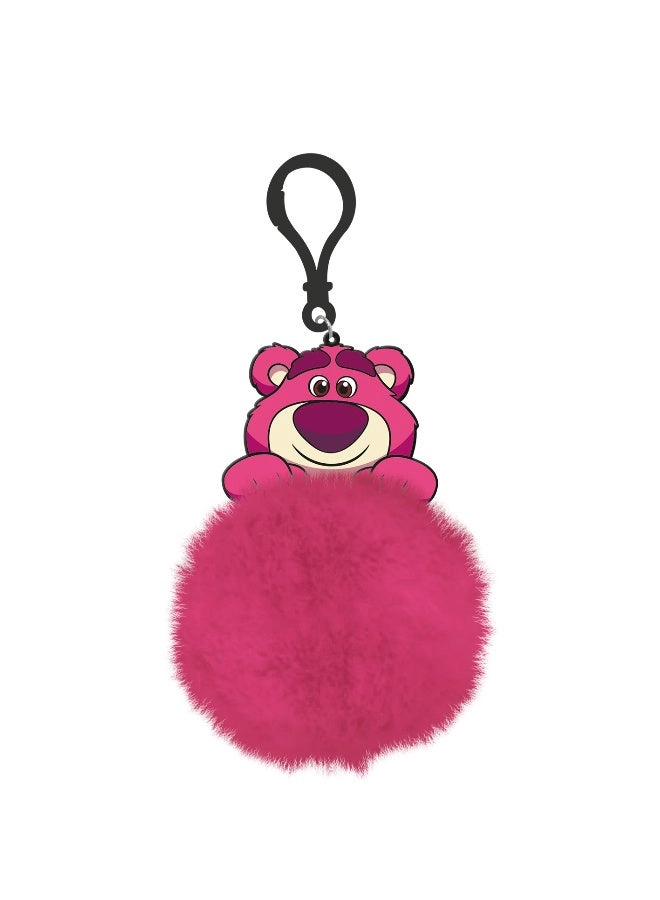 GEEKAY POM POM KEYCHAIN - Pink Plush