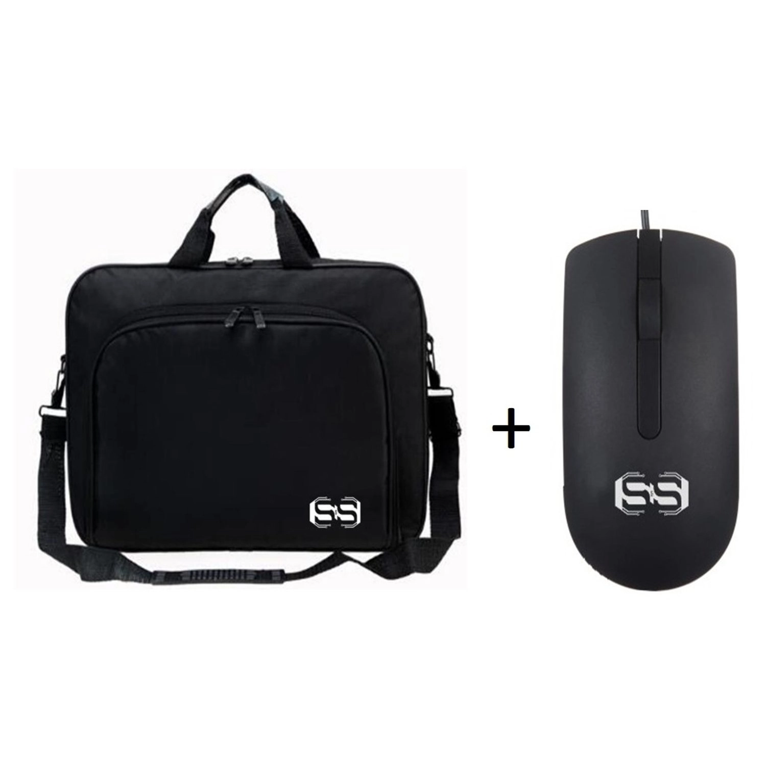 Symantec Laptop Bag for 15.6-Inch Laptop + Wired Optical Mouse for Laptop