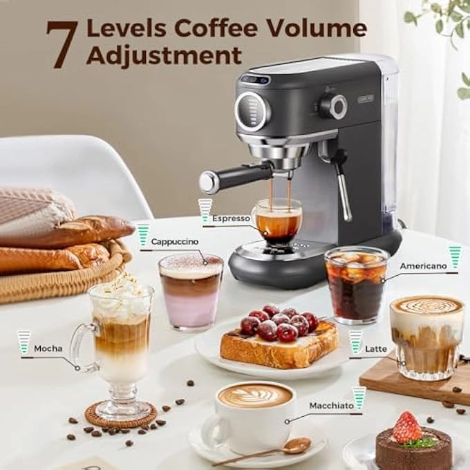 Espresso Coffee Machine & Milk ST-695