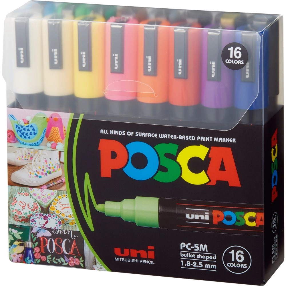 Uni-Ball PC-5M - 16 Colors Bullet-Tip