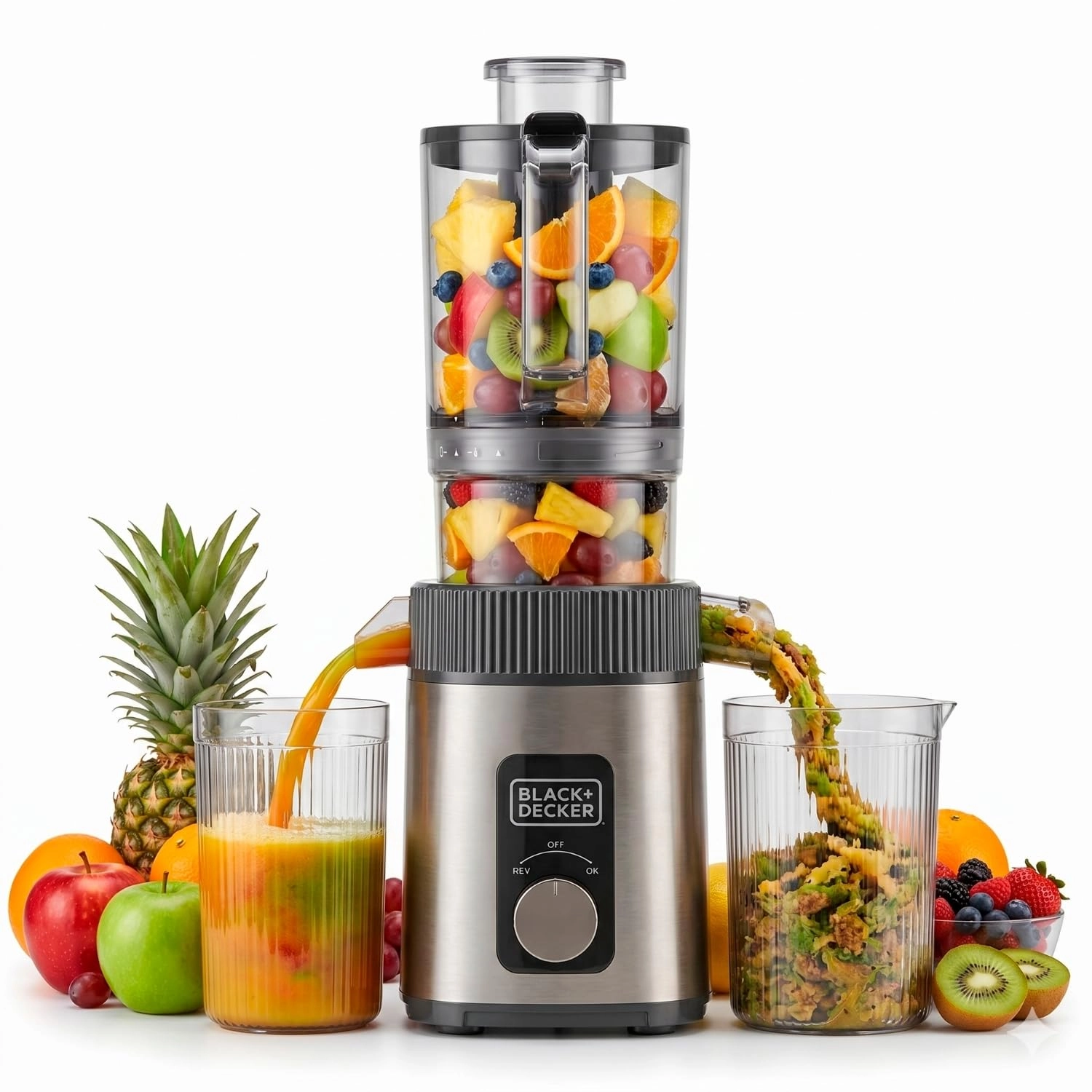 Black & Decker Slow juicer - 200W 800ml
