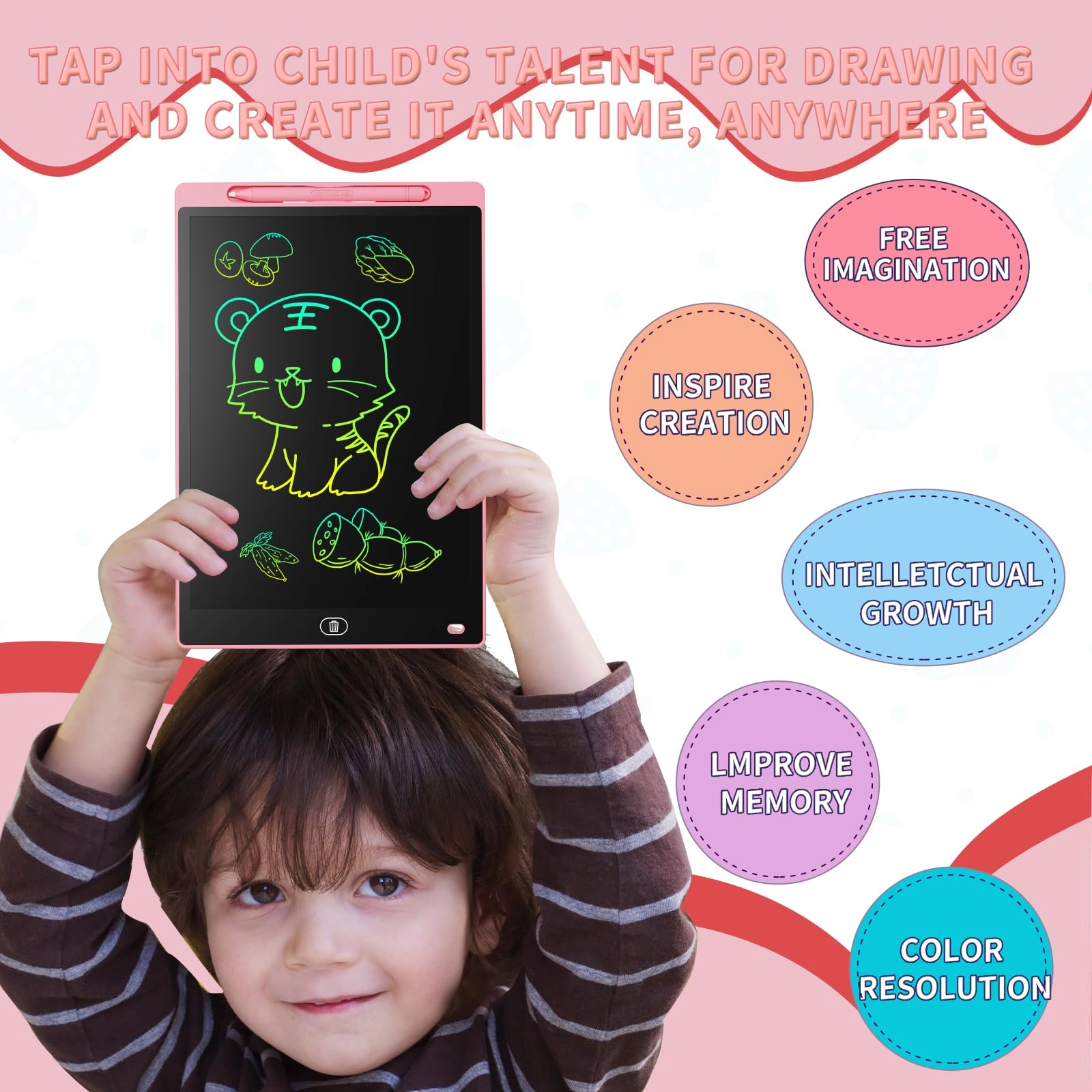 LCD Drawing Board - 2+ years 2 pcs Pack