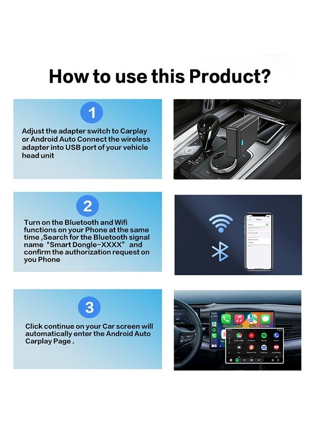 CarPlay Adapter - Wireless Mini USB-C