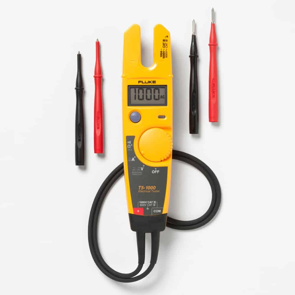 Fluke T5-1000 - Voltage, Continuity And Current Tester, CAT IV 600V, 1000V