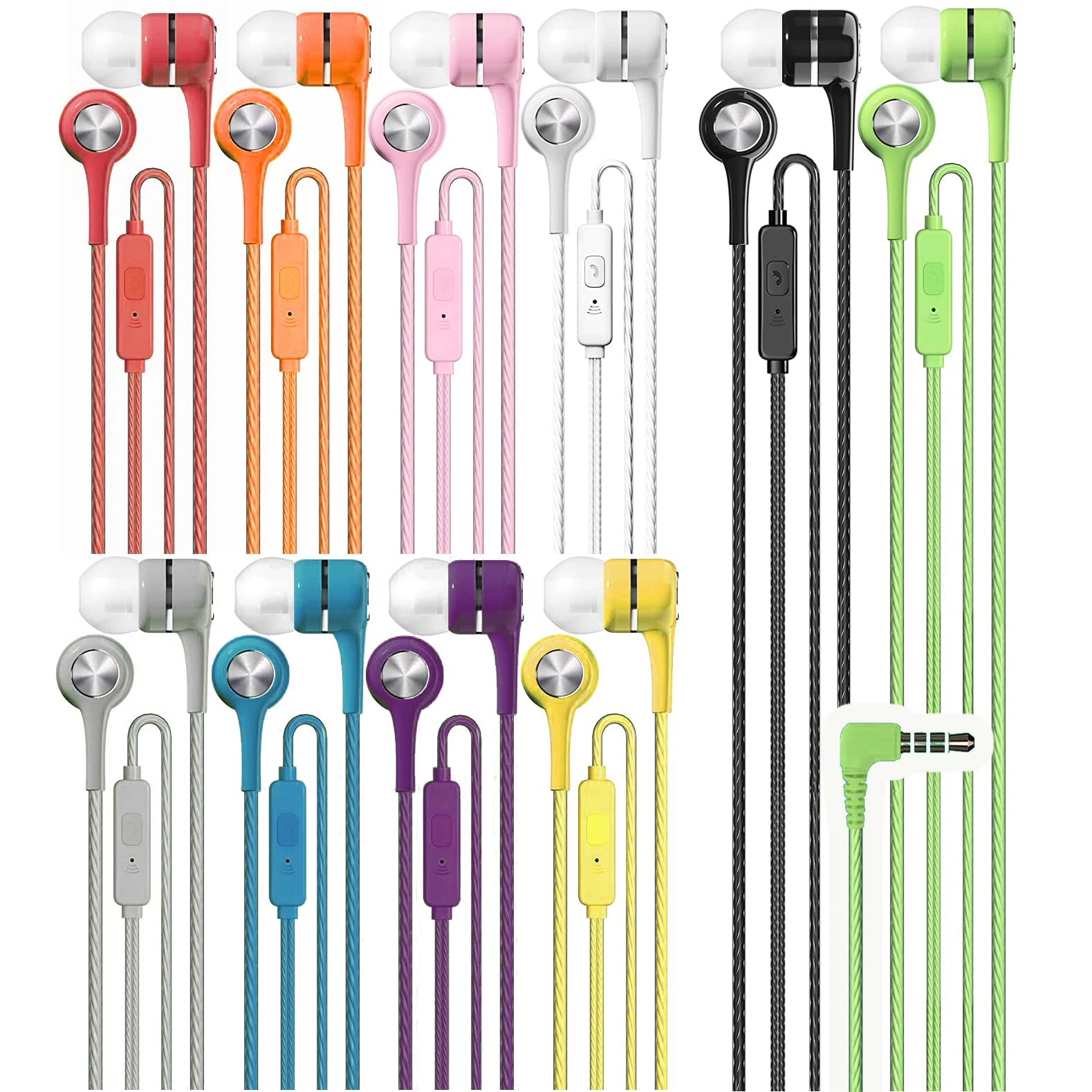 Economical Kids Earphones Wired Earbud 1000 Pack
