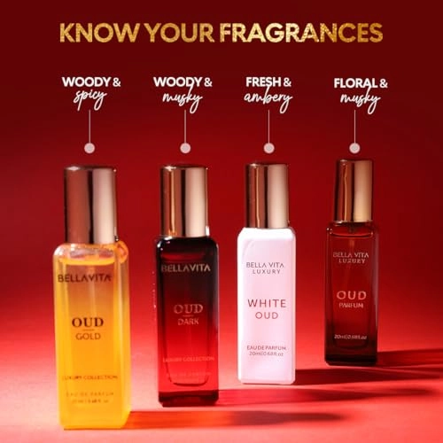 Oud - Eau de Parfum 20ml + Oud GOLD - Eau de Parfum 20ml + White Oud - Eau de Parfum 20ml + Oud DARK - Eau de Parfum 20ml