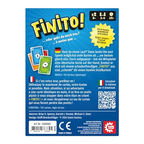Finito - Card Game (French, German)