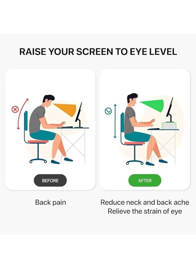Monitor Stand Riser - Class-A acrylic Two Layer 18 kilogram