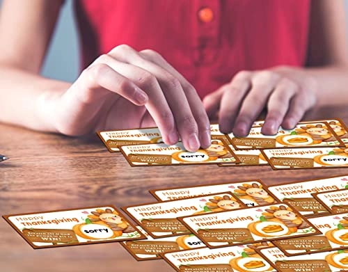 Happy Thanksgiving Scratch Off Game Cards - 50 pieces