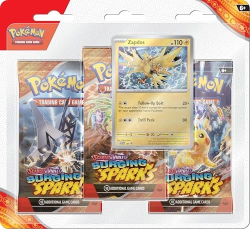 TCG Scarlet & Violet 8 Surging Sparks Three Booster Blister
