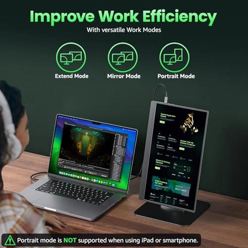 Portable Monitor - 1080P FHD 15.6 Inch