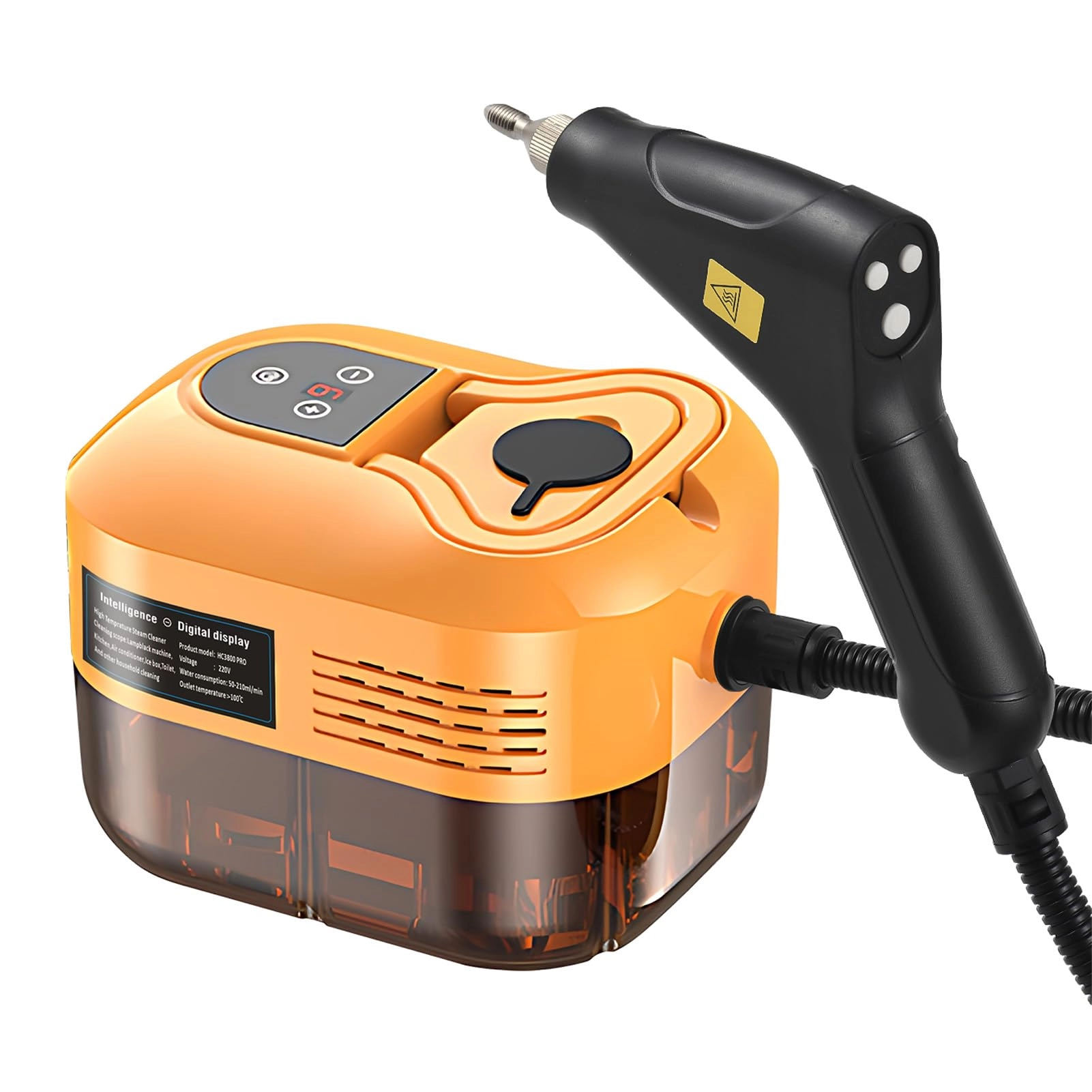 Handheld Steam Cleaner - 1500W 3 Brush Heads