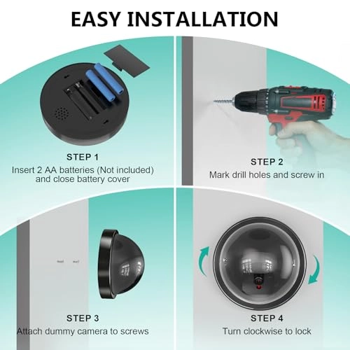 Dummy Fake Security CCTV Dome Camera - Outdoor