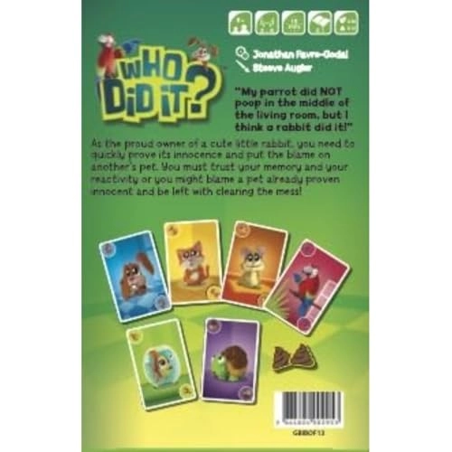 Who Did It? - Card Game Animals
