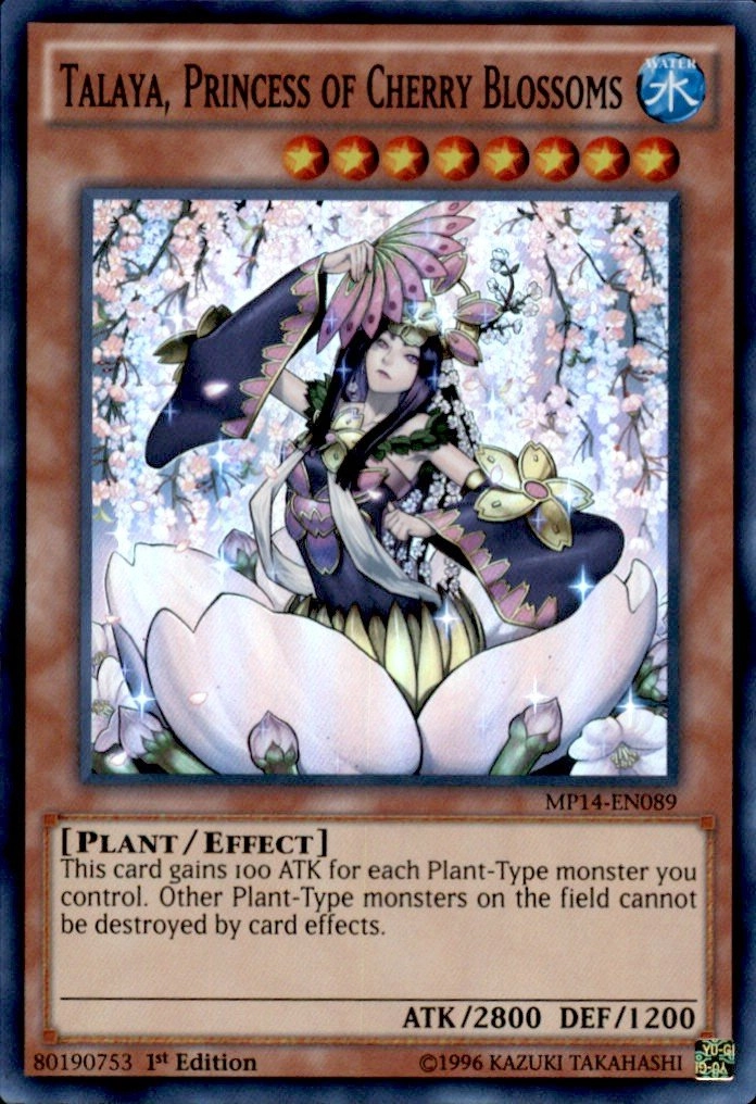 Yu-Gi-Oh! Talaya, Princess of Cherry Blossoms MP14-EN089 - 1st Edition