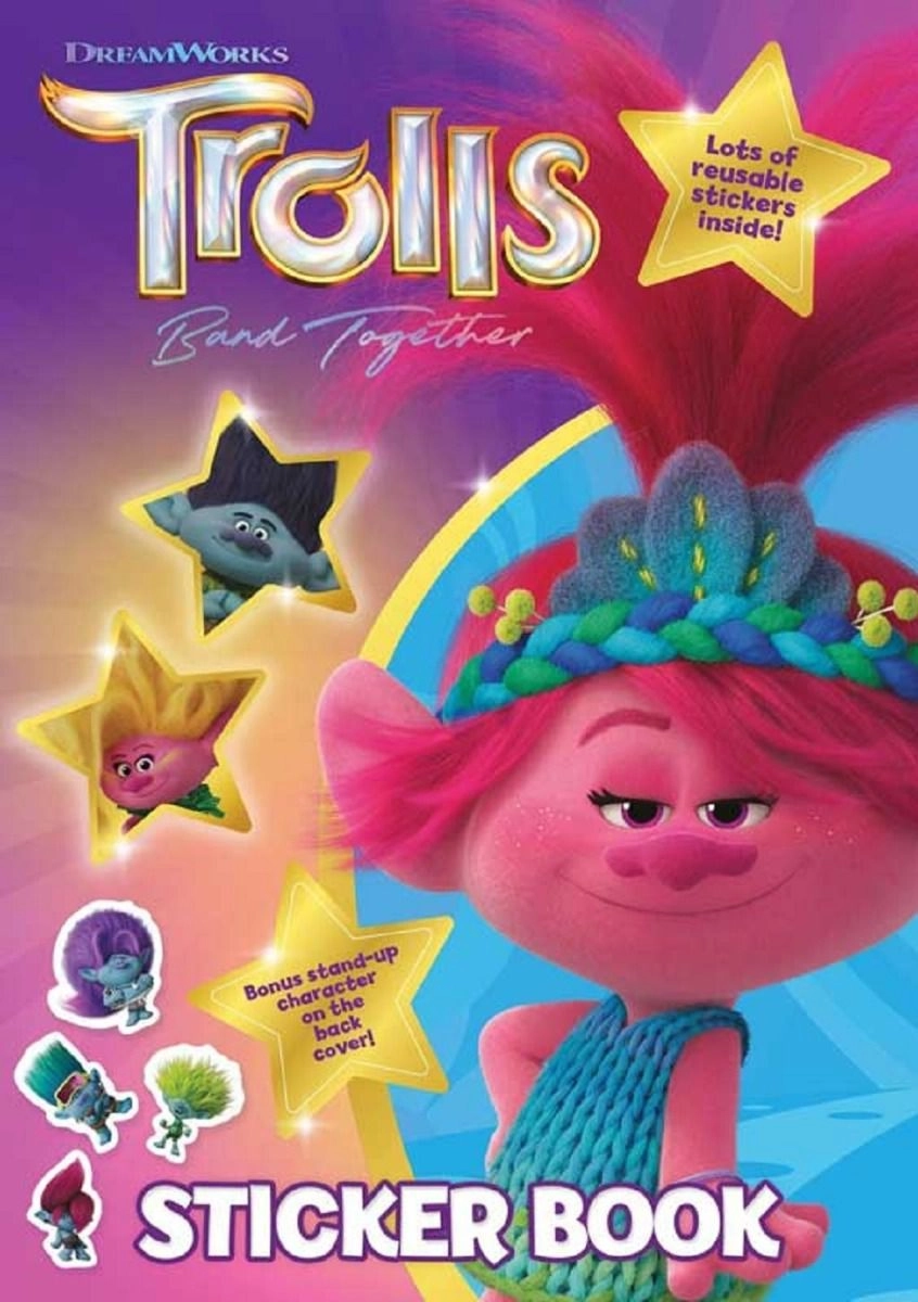 Alligator Trolls Sticker Book 50 pcs
