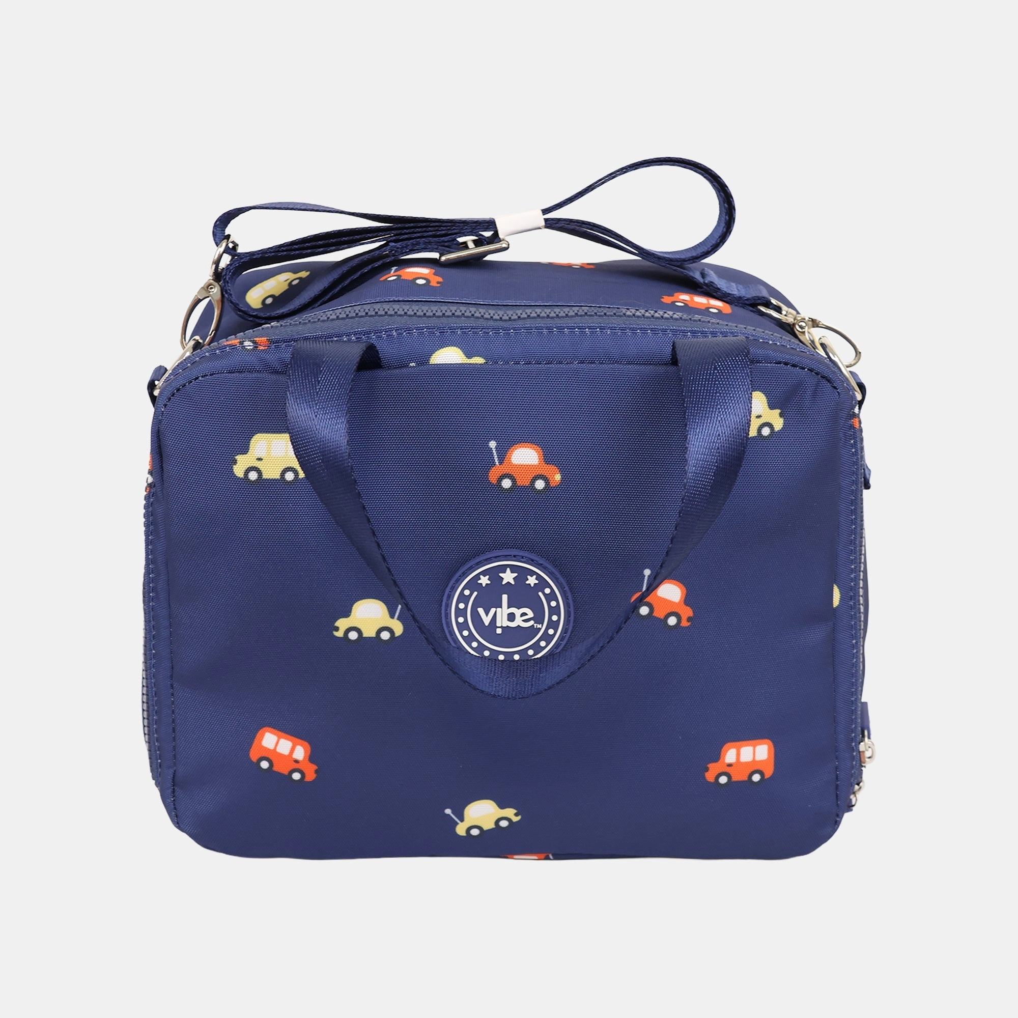 Vibe Lunch Bag - Blue Cars