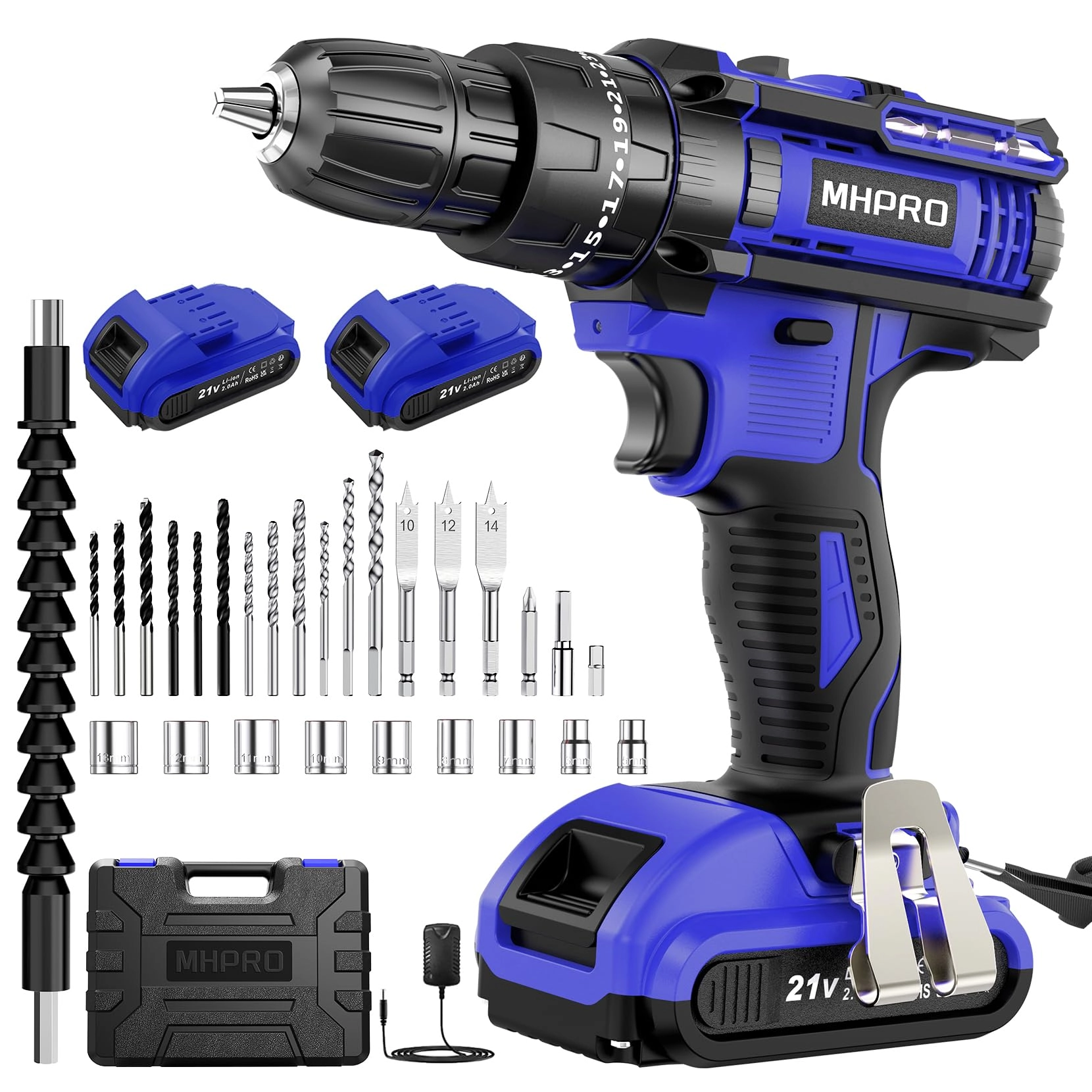 Hammer Drill - 2 x 2.0Ah