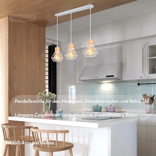 Pendant Lamp - 3-Bulb E27 16 cm