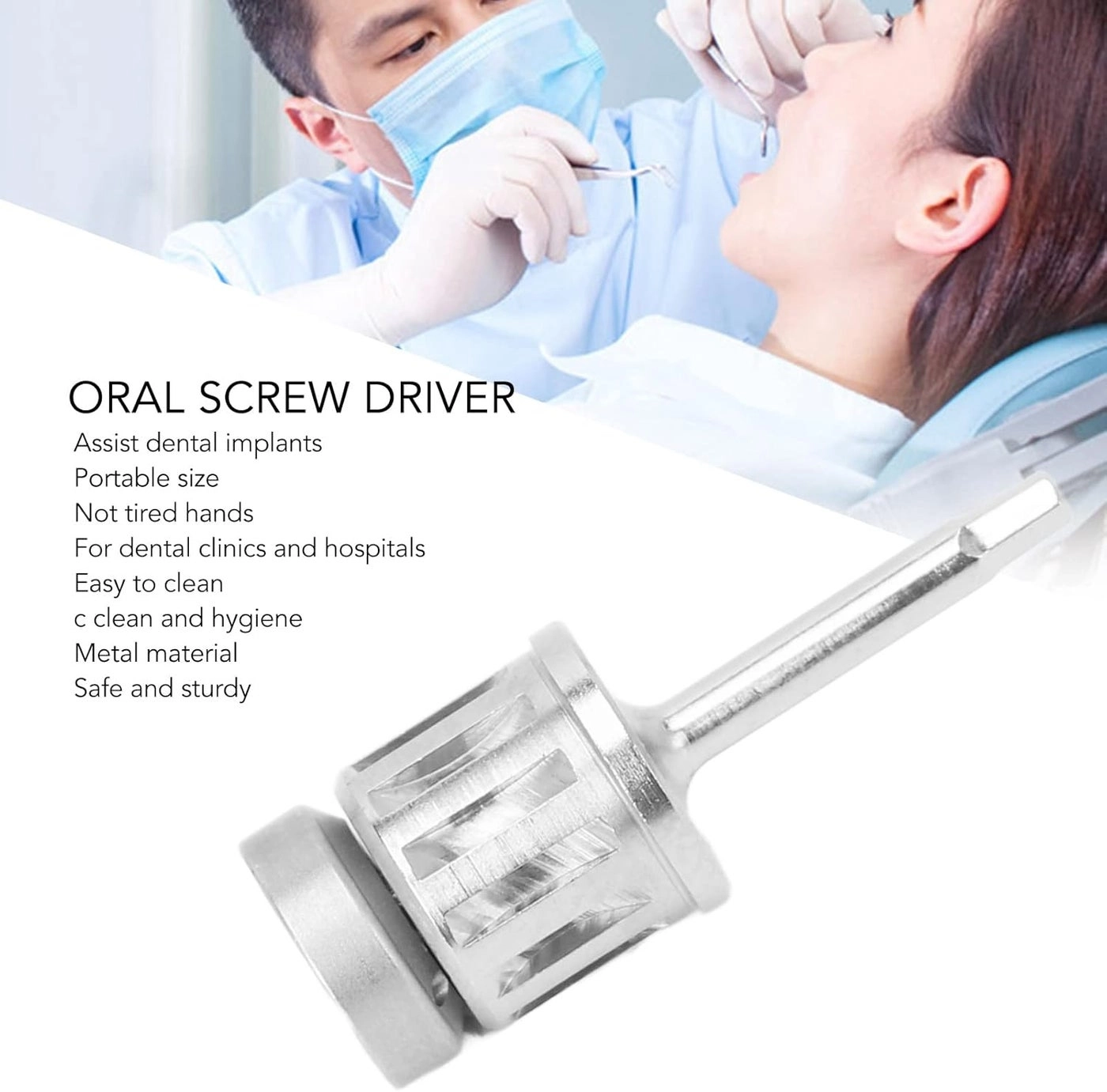 Implant Screw Driver Ratchet Hex Screwdriver Hex1.27 x 25mm