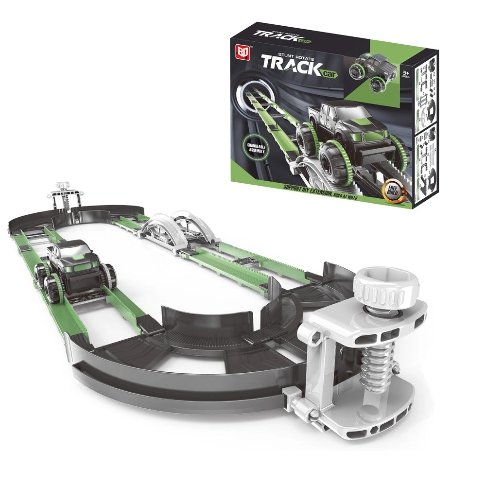 Stunt Roll-Over Rail Car - 54 pieces