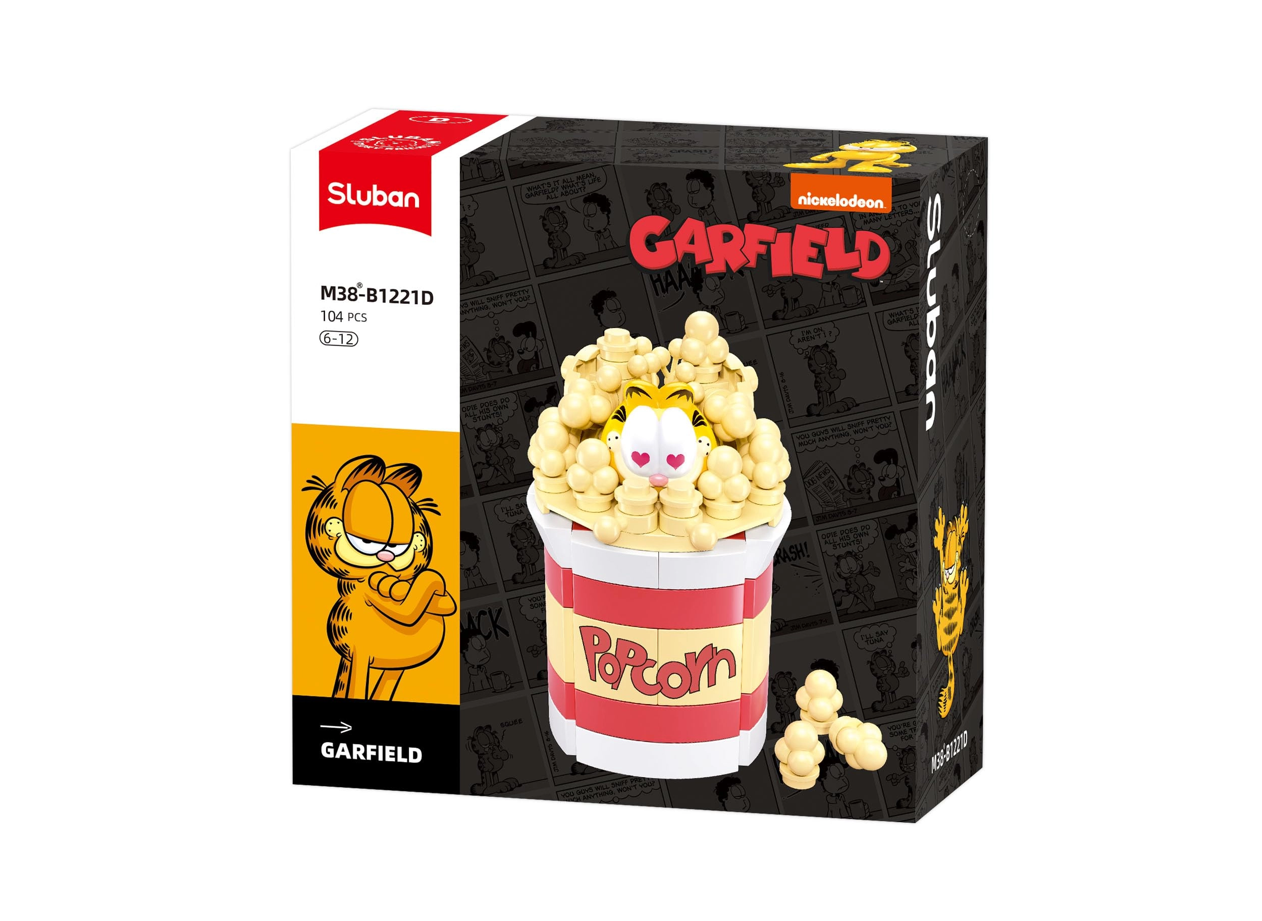 Sluban Garfield Popcorn - 104 pcs