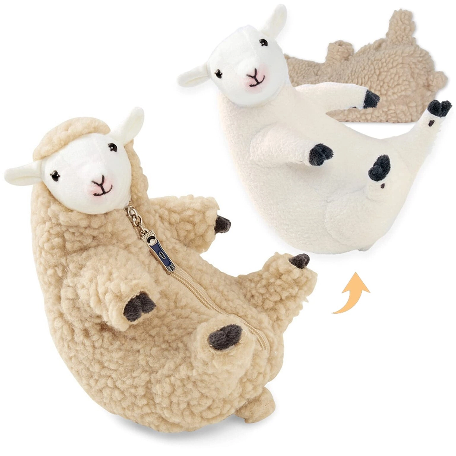 MZA STORES Shaved Sheep - Small Plush Toy