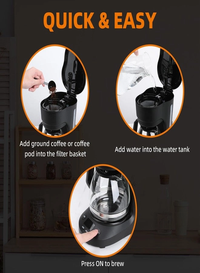 Coffee Maker - 5 Cup Programmable Auto Shut-Off