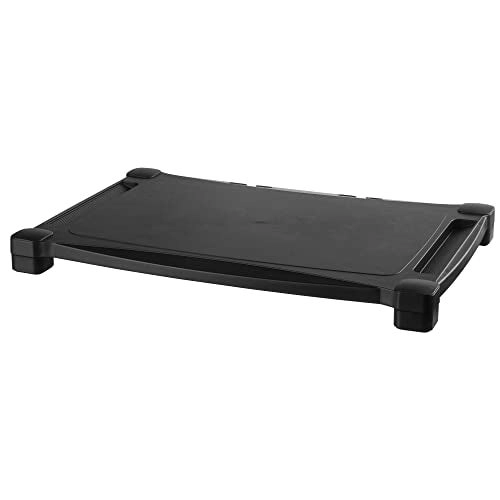 Extra Wide Single Level HeightAdjustable MonitorLaptop Stand - 20Inch Wide 1325Inch Deep 3 to 65Inch High