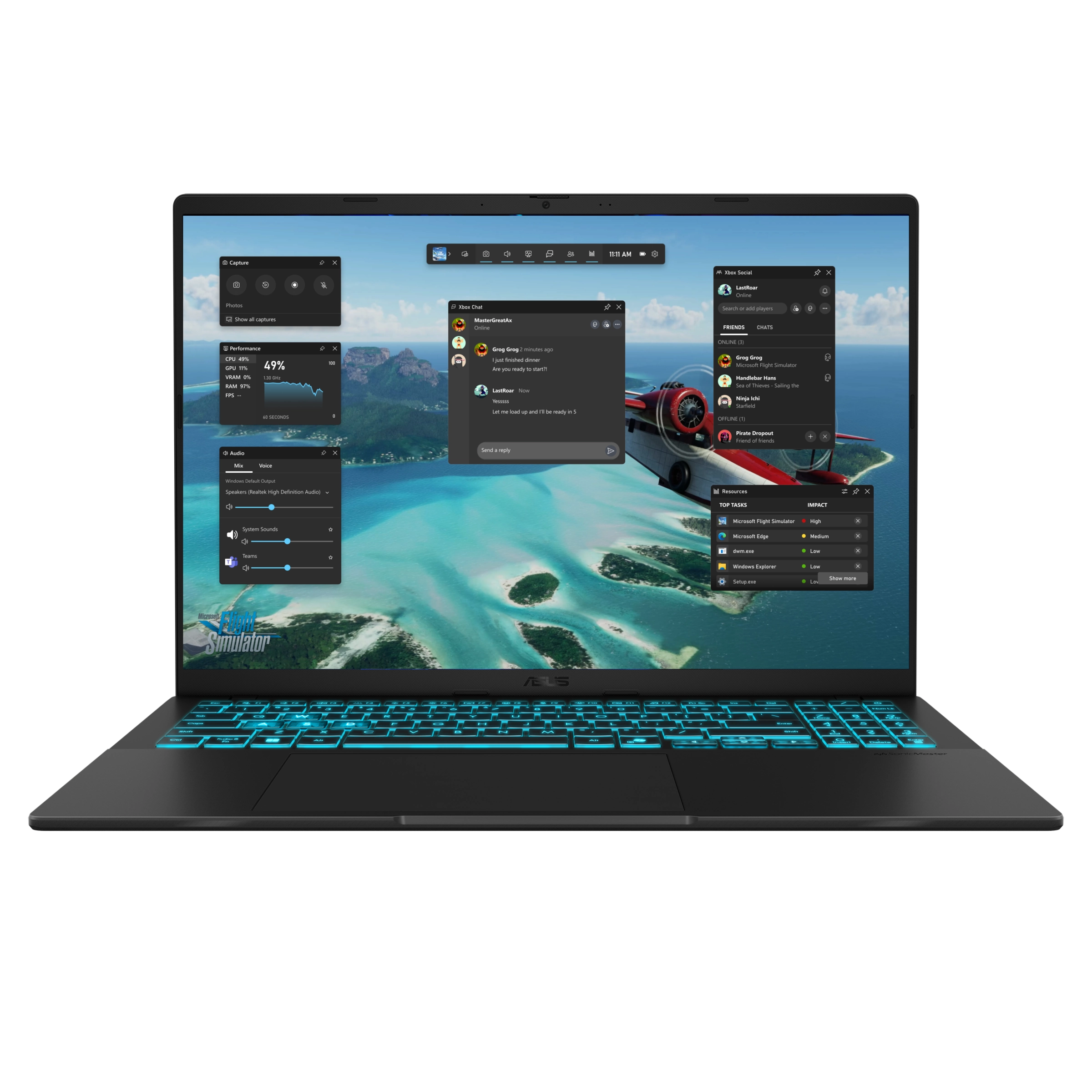 ASUS V16 Gaming V3607VU - 16'' Core 7 240H 16GB DDR5 1TB SSD
