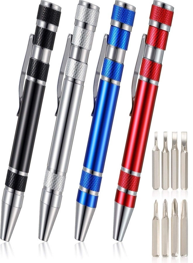 Mudder Pen Screwdriver Magnetic Multi-Bit Screwdriver (4 Pcs)