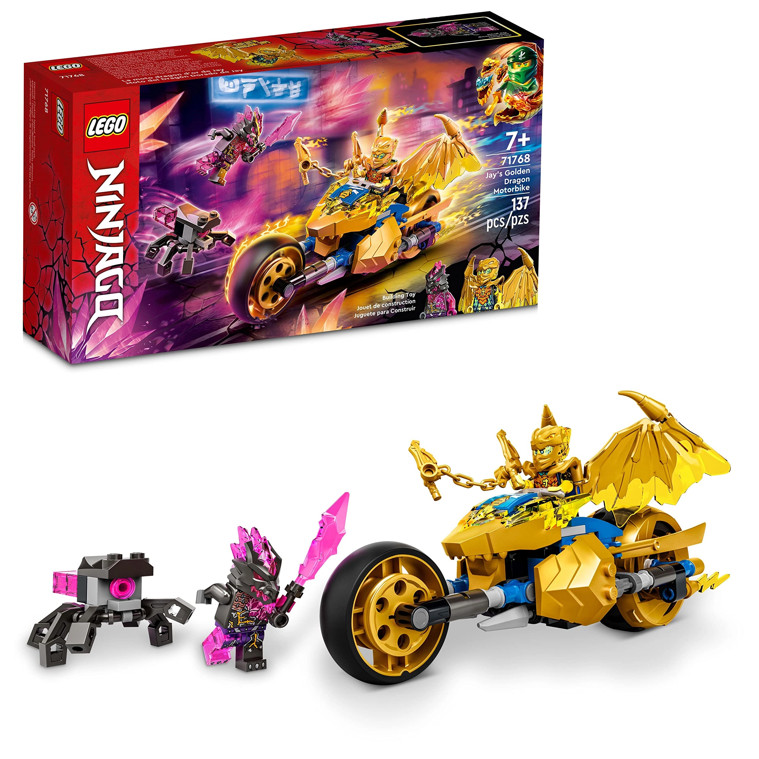 LEGO NINJAGO Jay’s Golden Dragon Motorbike