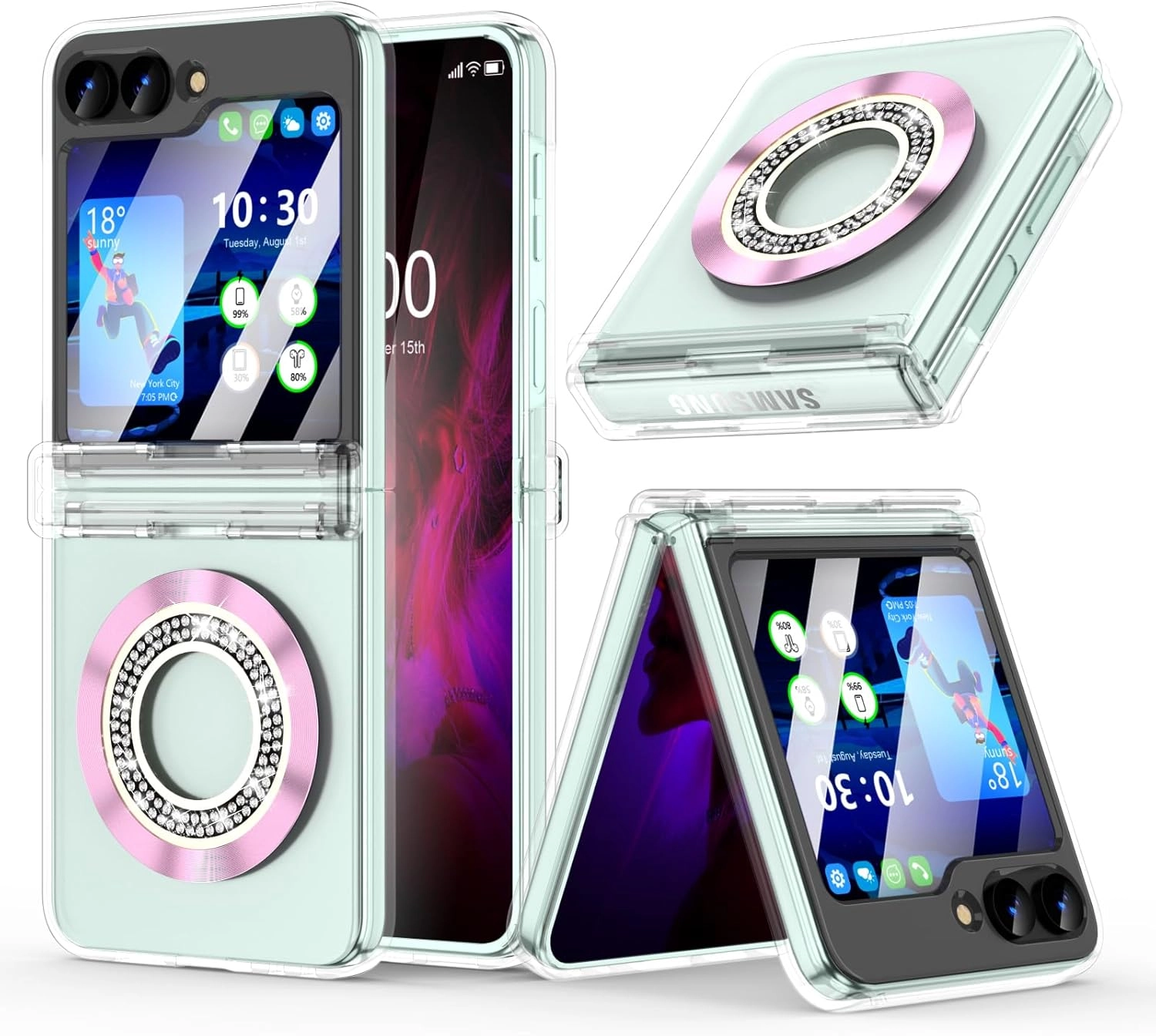 Mag Case Clear Case with MagSafe for Samsung Galaxy Z Flip 6