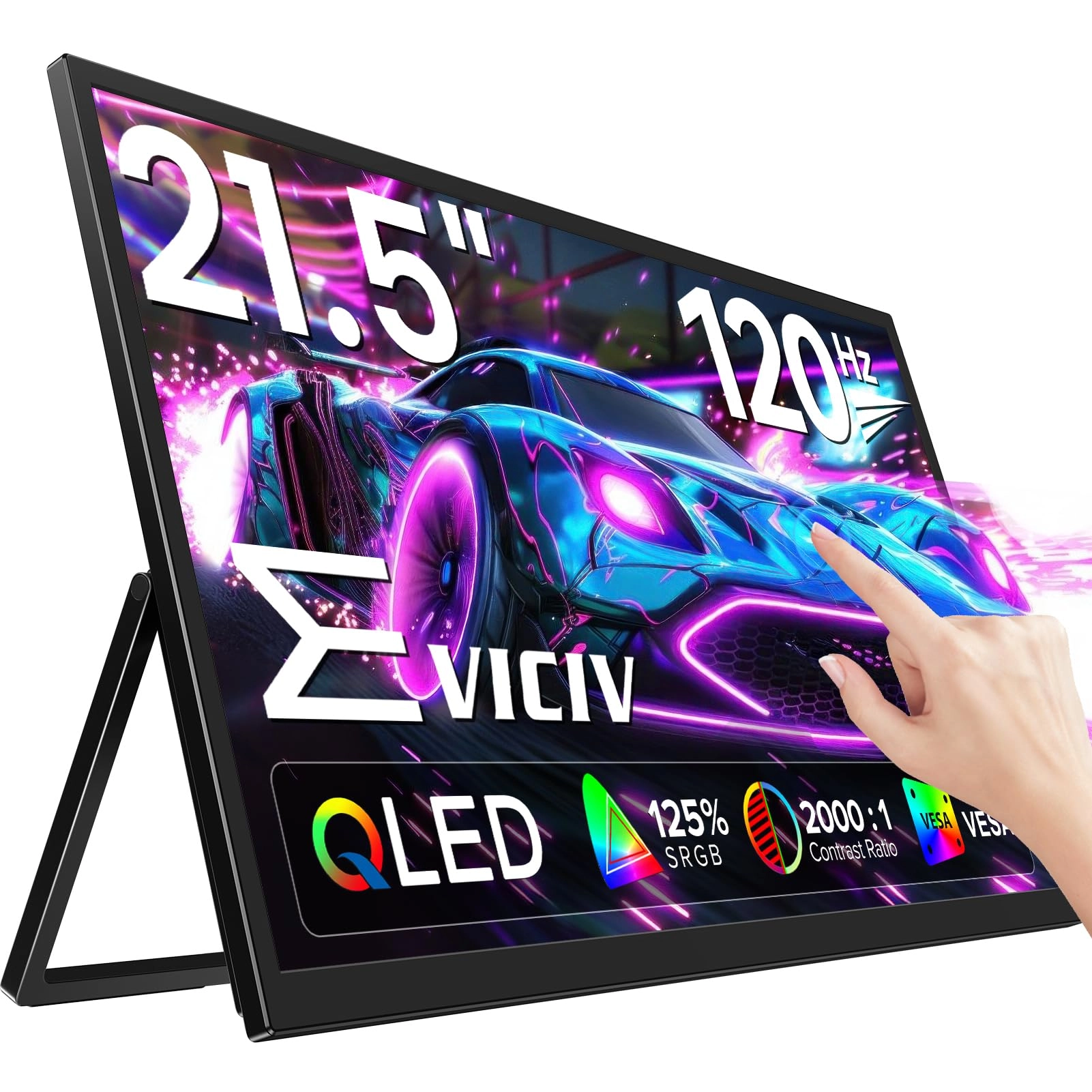 EVICIV Portable Monitor - 1080P 21.5 Inch