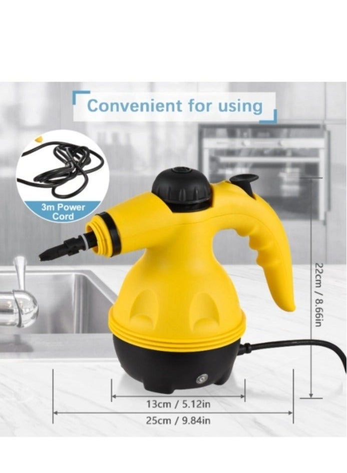 Portable Handheld Steam Cleaner - 1000W Multifunctional 9PCS Accessory