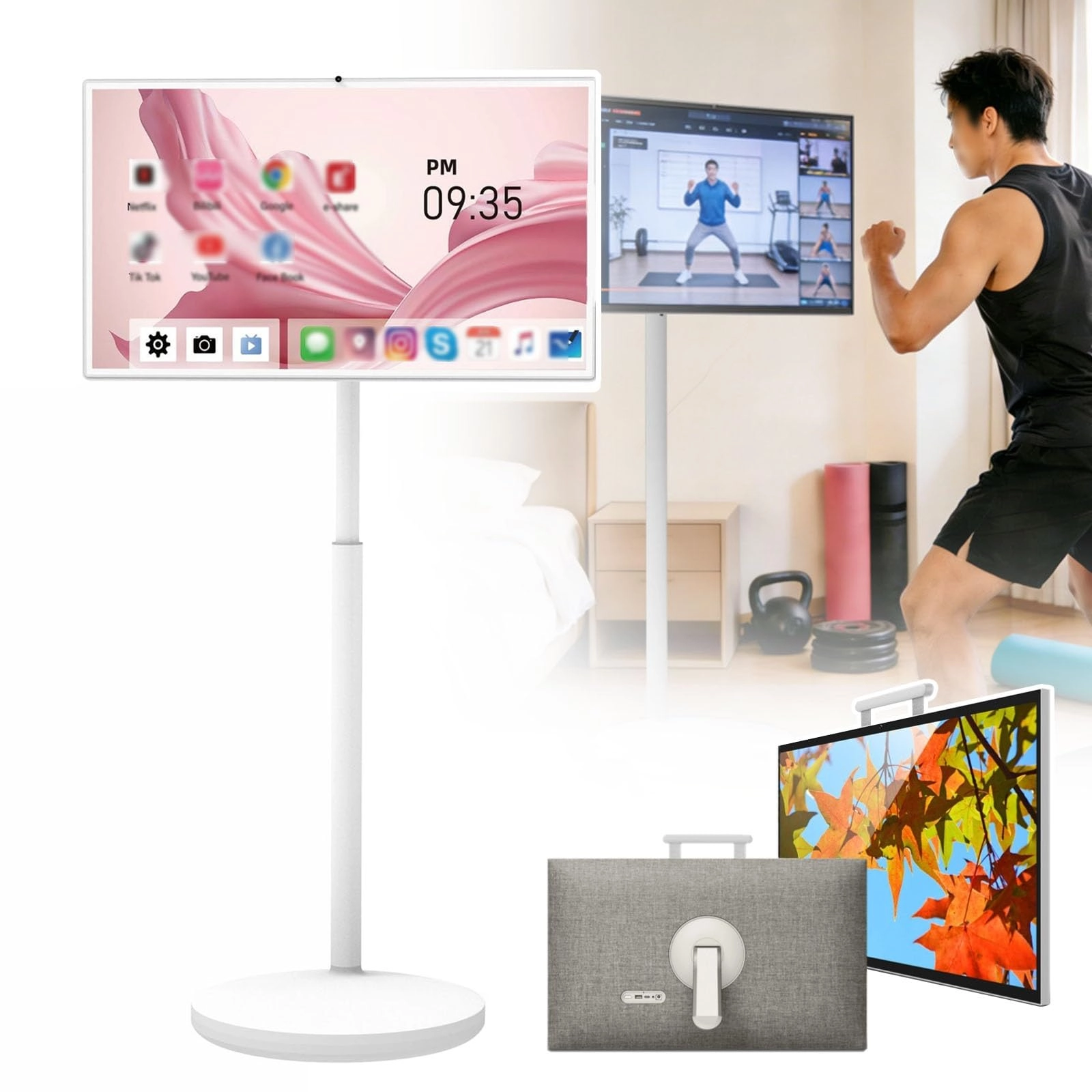 PPLDABNK Portable Smart TV - 1080i 24in